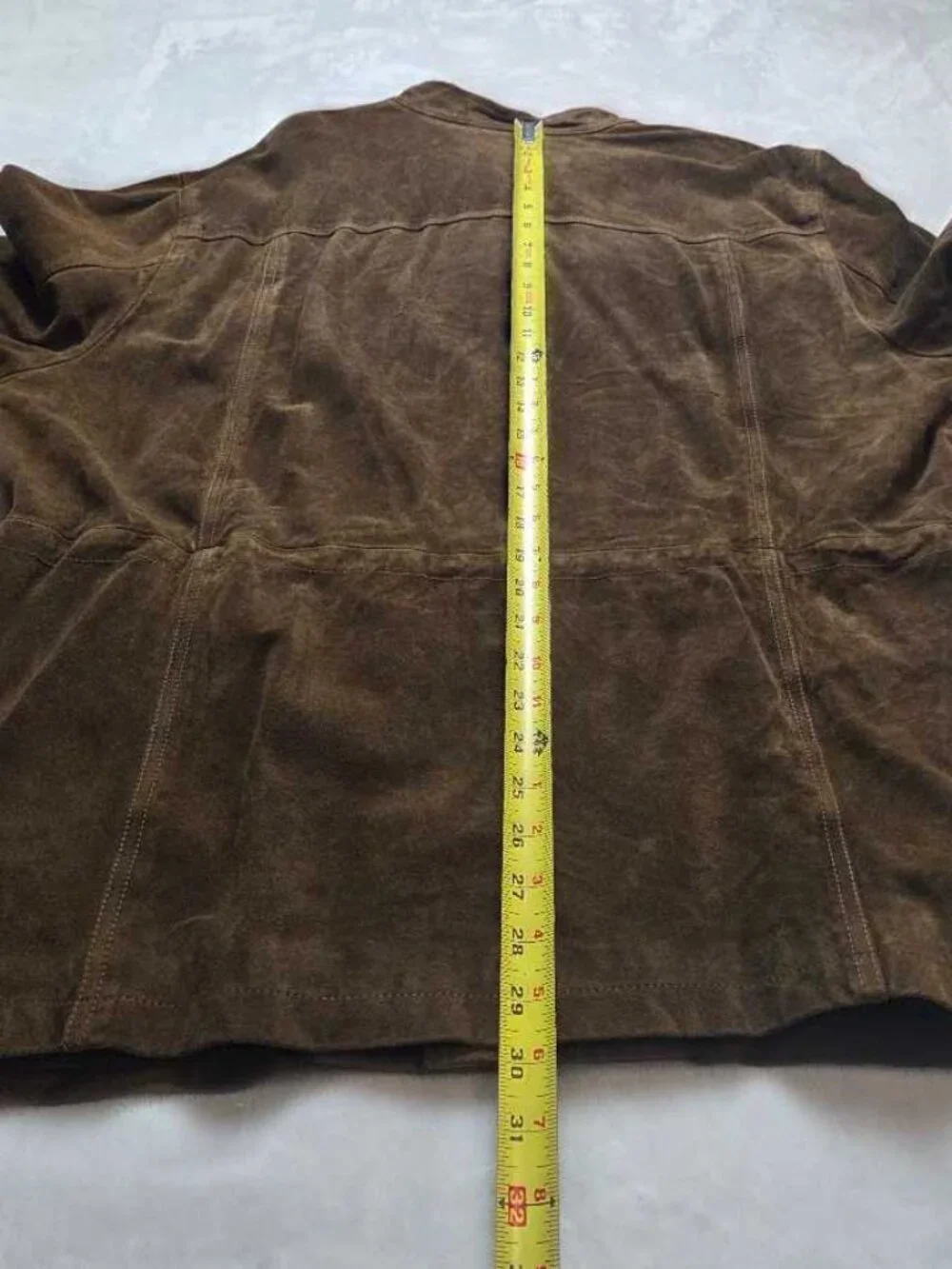 New XL Banana Republic 100% Leather modern suede jacket in brown